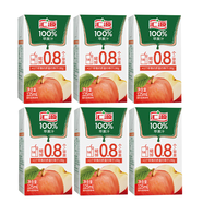 匯源【國貨之光】維生素鮮果飲橙汁桃汁藍莓汁芒果汁多口味果汁飲料 125ml*6 蘋(píng)果汁