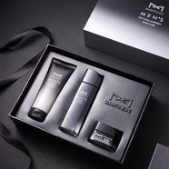 麥芙迪（MANFRIEND）男士護膚品套裝潔面 100g+水120ml+面霜50g 細膩毛孔 亮膚三件套 亮膚三件套