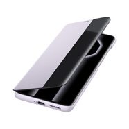 HUAWEI/華為 原裝保護(hù)殼/手機(jī)殼 胭紫 適配華為HUAWEI Mate 50 RS 保時(shí)捷設(shè)計(jì) 真皮智能視窗保護(hù)套