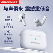 紐曼（Newmine）LY19真無線藍(lán)牙耳機(jī) 半入耳通話降噪 游戲低延遲長續(xù)航 適用蘋果華為小米o(hù)ppo手機(jī) 白色