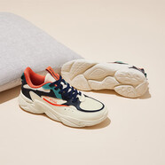 361°運(yùn)動(dòng)鞋男冬季革面復(fù)古輕便厚底休閑老爹保暖鞋子男672036763-3