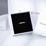 CENTURY& KINDLE滿天星情侶戒指一對戒刻字小眾設計簡約時尚潮流送女朋友生日禮物 (白金色)滿天星 7號