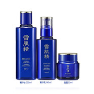雪肌精（SEKKISEI）日本優(yōu)醇菁華精華水200ml乳液140ml面霜50g套裝淡紋緊致亮膚