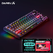 達(dá)爾優(yōu)EK75RT機(jī)械鍵盤電競磁軸鍵盤RT可調(diào)節(jié)鍵程75健配列磁力感應(yīng)RGB燈效快速觸發(fā)1ms低延遲游戲鍵盤 磁軸魅影版【PC材質(zhì)鍵帽】 有線 75鍵