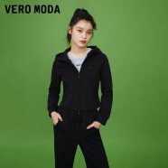 VEROMODA卫衣套装2023新款运动休闲显瘦连帽拉链长袖外套女 S59黑色-卫衣 155/76A/XS