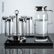 karphomeZWIESEL德國進(jìn)口水晶玻璃杯套裝家用喝水杯子透明直身泡茶杯水杯 J套裝九件套晶潤 420ml