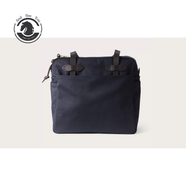 ANDSEEYOU品牌 單肩包男 休閑帆布拼接牛皮手提包 大容量新款托特包多功能手拎包隔層簡(jiǎn)約電腦包 海軍藍