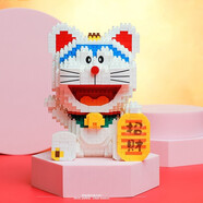渥馳積木哆啦a夢(mèng)成人玩具叮當貓機器貓男女孩生日新年禮物 招財版 哆啦A夢(mèng)(1050顆粒)