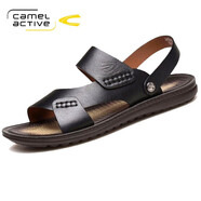駱駝動(dòng)感(camel active)涼鞋男鞋夏季頭層牛皮真皮沙灘鞋男時(shí)尚涼鞋男兩穿 150012-511001672黑色 43