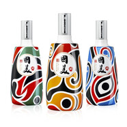 國美（guomei）桃園三英52度五糧濃香型白酒四川宜賓純糧釀造 52度 500mL 1瓶 張飛