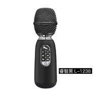 快樂相伴高性能L-1238迷你版手持麥克風一體機音箱戶外K歌20瓦 睿智黑 頂配L-1238