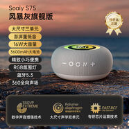 索愛(ài)SOAIY S75藍牙音響家用無(wú)線(xiàn)小音箱戰鼓低音炮U盤(pán)電腦高音質(zhì)音響 暮月灰