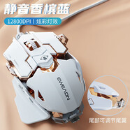 前行者M(jìn)K500有線機(jī)械鼠標(biāo)游戲鼠標(biāo)電競(jìng)可宏編程合金有線辦公靜音臺(tái)式電腦筆記本永劫CS吃雞專用外設(shè) 香檳藍(lán)【12800DPI-全鍵宏編程-靜音版】