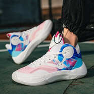 歐文7代8音速9代棉花糖籃球鞋代籃球鞋男夏季網(wǎng)面詹姆斯韋德·之道減震高幫新款音速兒童籃球鞋BBCAN 白櫻花粉 36