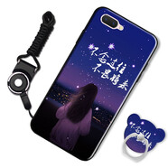魅上 OPPO A5手機殼卡通磨砂手機套男女款掛繩指環(huán)防摔全包邊保護套oppoa5 過往將來