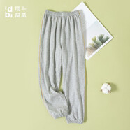 頂瓜瓜男童防蚊褲夏季薄款全棉兒童休閑運(yùn)動(dòng)褲寬松純棉透氣 麻灰 150 