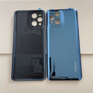 適用oppo findx3后蓋原裝Findx3pro手機電池蓋后殼玻璃FINDX3背屏 Findx3/x3pro藍色 帶背膠+散熱