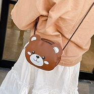 叕二叕 兒童包迷你小包可愛(ài)卡通時(shí)尚單肩包韓版新款洋氣男女寶寶斜挎包 小熊