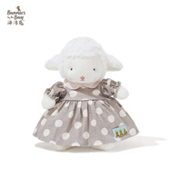 海灣兔Bunnies 小羊公主網(wǎng)紗裙子可愛公仔毛絨玩偶安撫軟萌娃娃生日禮物 D3 灰色波點(diǎn)公主裙 含羊