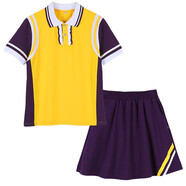 米兔果珠海市斗門(mén)區小學(xué)生校服統一長(cháng)袖秋裝套裝男生校服褲短袖夏裝薄款 女生短袖+短裙 140