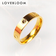 綻放愛(ài)黃金戒指金戒指足金999女結婚對戒素圈情侶圈戒純金男士硬金米字 其它克重咨詢(xún)：?jiǎn)闻牟话l(fā)