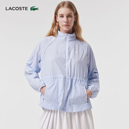 LACOSTE法國(guó)鱷魚(yú)女裝寬松透氣休閑簡(jiǎn)約百搭長(zhǎng)袖夾克外套|BF3768 J2G/嬰兒藍(lán) S 36