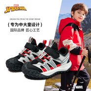 迪士尼童鞋兒童登山鞋男童漫威運(yùn)動(dòng)鞋春秋戶(hù)外鞋休閑鞋DM2687S黑色28碼