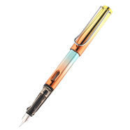 畢加索優(yōu)尚007小學(xué)生用三年級鋼筆成人練字特細墨囊辦公書(shū)法送禮鋼筆兒童男孩女孩明尖銥金鋼筆 橙藍漸變色 EF尖0.38mm