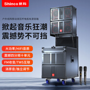 新科天籟15號戶外廣場舞音響線陣大功率重低音帶無線話筒藍牙直播K歌演唱室內(nèi)跳舞便攜音箱