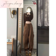 蘭伶坊爵士舞服裝女套裝韓版學(xué)生少女兩件套美式復古辣妹風(fēng)字母 褲子加上衣 高質(zhì)量品質(zhì) 2XL 關(guān)注收藏優(yōu)先發(fā)貨