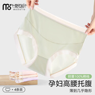 莫代爾孕婦內(nèi)褲高腰冰絲無(wú)痕孕早中晚期舒適透氣托腹短褲頭懷孕期