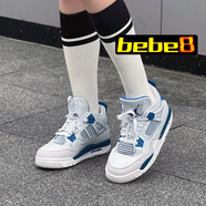 耐克（NIKE）【嚴(yán)選好物】AJ4 Nike Air Jordan 4喬 中幫男女子休閑運(yùn)動籃球鞋 北卡藍(lán)GS女HF4281-141 39