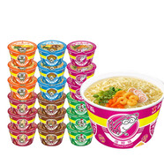 公仔方便面迷你碗泡面速食混合隨機口味34g*18碗 早餐零食點心