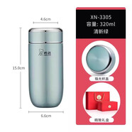 希諾希諾鵝蛋保溫杯316不銹鋼男女士泡茶杯帶濾網(wǎng)家用辦公車載水杯子 清新綠 320毫升
