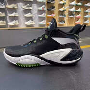李寧（LI-NING）2024款男子反伍BADFIVE暴風(fēng)減震回彈防滑實(shí)戰(zhàn)彈籃球鞋 ABFT021 黑色 ABFT021-1 42