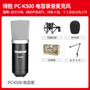 得勝Takstar/得勝 PCK500電容麥克風直播設(shè)備唱歌錄音電腦聲卡話筒K歌 官方標配+懸臂支架