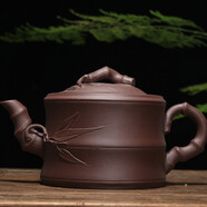 書(shū)雅宜興紫砂壺全手工泡茶壺茶具大容量紫泥 紫泥竹節420