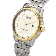 天梭（TISSOT）瑞士手表 豪致系列鋼帶機(jī)械男士手表T086.407.11.0 象牙盤 鋼帶 男表 豪致