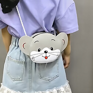 叕二叕 兒童包迷你小包可愛(ài)卡通時(shí)尚單肩包韓版新款洋氣男女寶寶斜挎包 小鼠