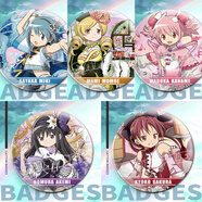 新款魔法少女小圓國(guó)風(fēng)系列雙閃吧唧徽章胸章胸針谷子動(dòng)漫二次元 全套5枚 75mm雙閃吧唧-魔法少女小圓周邊