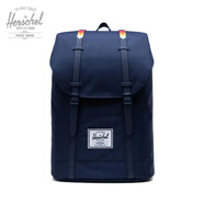 Herschel Retreat 赫行 19L大號雙肩包 深藍/彩虹橡膠帶