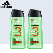 阿迪達(dá)斯 （adidas）男士洗發(fā)沐浴露二合一運(yùn)動后舒緩肌膚洗沐套裝深層清潔爽膚留香 【源動激活款250ml*2瓶】