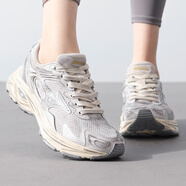 美津濃（MIZUNO）跑步鞋子男 25秋冬新款RACER S耐磨緩震跑鞋輕便透氣休閑鞋運動(dòng)鞋 【RACER S】臟臟銀 銀灰/米杏 42.5 建議拍小半碼