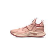 李寧（LI-NING）籃球鞋閃擊6精英版J戰(zhàn)靴CBA美國隊實戰(zhàn) ABPQ047-1煙玫瑰粉/風(fēng)沙粉 45