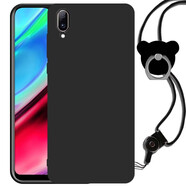 魅上 VIVO Y97手機殼y97a保護套全包磨砂硅膠防摔個性男女軟殼 黑色