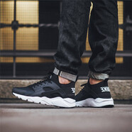 耐克（NIKE）男鞋新款Huarache run運動(dòng)鞋華萊士休閑輕質(zhì)減震純白跑步鞋 819685-016 41