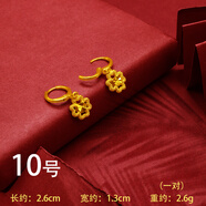 創(chuàng)緣 鍍金耳環(huán)大號樹葉耳墜孔雀耳飾送媽媽生日禮物時尚飾品 10號