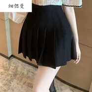 奈加圖新年戰(zhàn)袍閃閃小香風(fēng)套裝女春季毛絨拼接編織毛呢外套蓬蓬公主短裙 9007半身裙 S