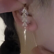 戚小米麥穗流蘇耳環(huán)女士輕奢小眾設計感高級樹(shù)葉耳釘女潮流耳線(xiàn)2025新款 一對+禮盒包裝