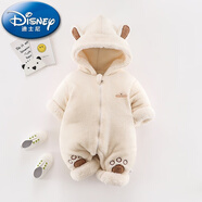 迪士尼（Disney）嬰兒冬裝連體衣新生兒衣服加厚外出服抱衣棉服套裝寶寶秋冬季棉衣
